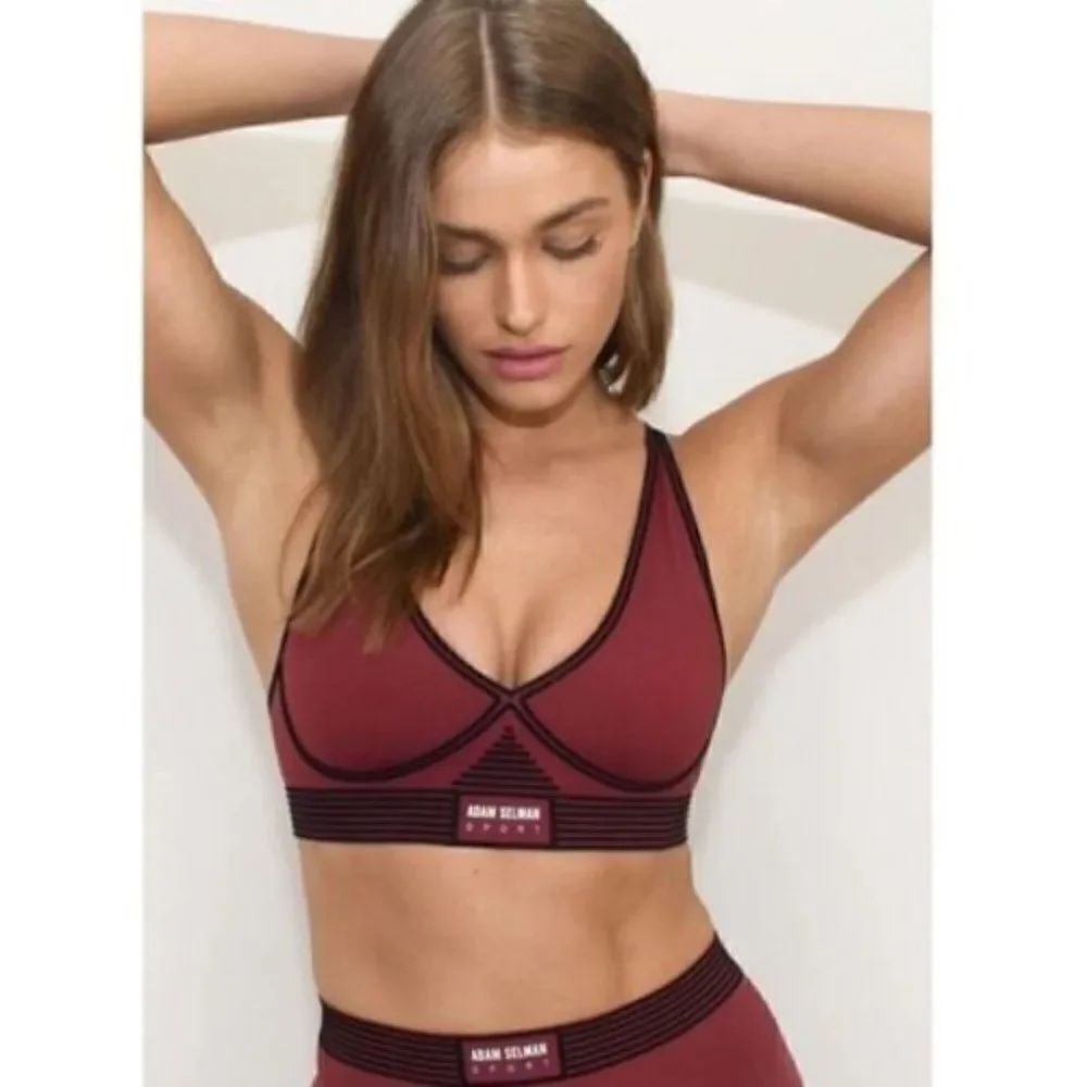 NWT Adam Selman Sport V Neck Bra Revolve